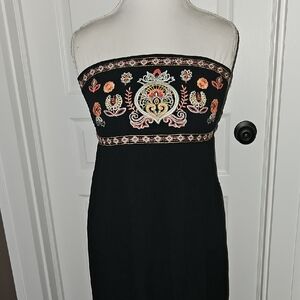 Boho Strapless Maxi Dress